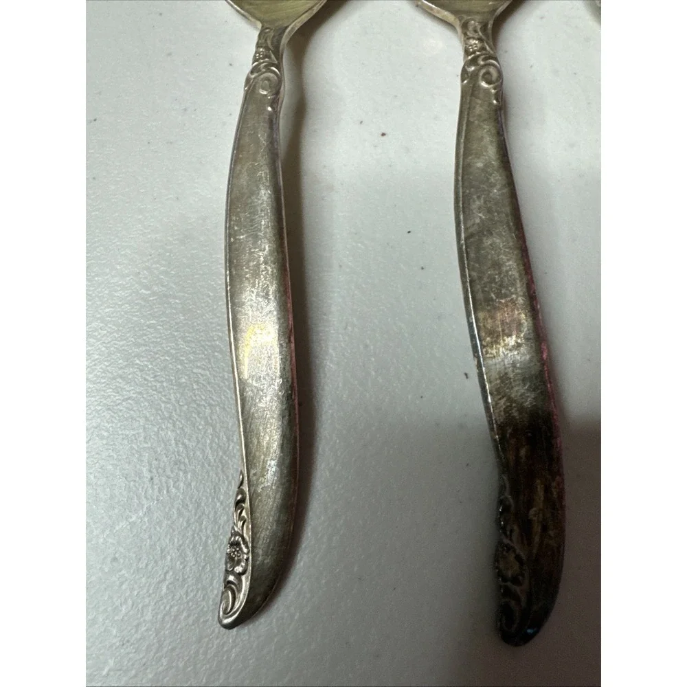 International 1847 Rogers Silver   LEILANI   Silverplate Spoons Set Of 3 6